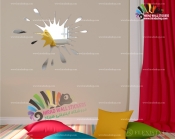 آینه دکوراتیور طرح اسپلش کد hpa061