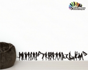 برچسب دیواری نوار آدمها emojies wallstickers کد h052