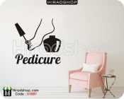 استیکر و برچسب دیواری آرایشگاه زنانه و سالن زیبایی ناخن و پدیکورWomen's hair salon and pedicure salon wallstickers کد h1887