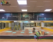 استیکر دیواری ورزشی تناسب اندام بانوان Womens Fitness Wallstickers کد h1181