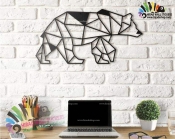 استیکر دیواری اشکال هندسی حیوانات خرس قطبی Polar Bear Wallstickers کد h1262