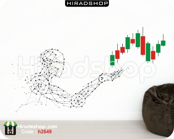 استیکر اداری کریپتو کارنسی cryptocurrency wallstickersکد h2549
