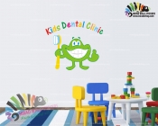 استیکر کلینیک دندانپزشکی کودکان Kids Dental Clinic Wallstickers کد h1461