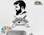 استیکر و برچسب دیواری آرایشگاه مردانه barbershop کد h803