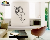 استیکر و برچسب دیواری نیم تنه اسب کدh108