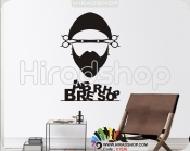 استیکر ارایشگاه مردانه باربر شاپ barbershop wallstickers کد h1536