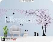استیکر و برچسب دیواری درخت بهاری spring wallstickers کد h1862