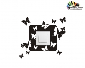 استیکر کلید و پریز پرواز پروانه Switches and Sockets wallstickers کد h2264