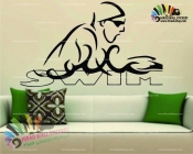 استیکر شنا گر حرفه ای کدh796