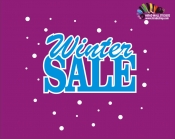برچسب حراج زمستان دایره sale wallstickers  کد h2440