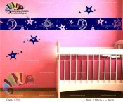 استیکر و برچسب دیواری ستاره اتاق کودک کد h750   