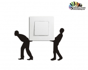 استیکر کلید و پریز باربر ها Switches and Sockets wallstickersکد h2219