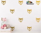 استیکر اتاق کودک روباه تکرارشدنی fox wall sticker کد h484