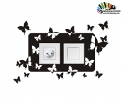 استیکر کلید و پریز پرواز پروانه  Switches and Sockets wallstickers2 کد h2265