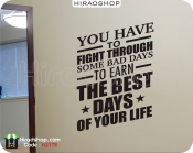 استیکر انگیزشی جنگیدن در روزهای بد motivational wall decal کد h2178