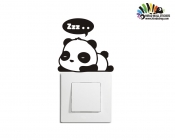 استیکر کلید و پریز پاندای خوابیده panda wallstickers کد h2138